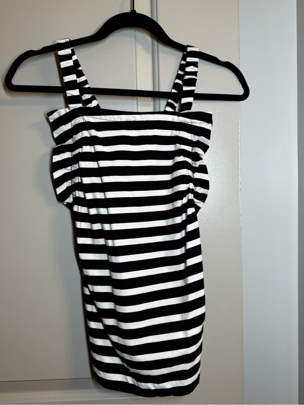 Striped Black & White Tank Top - Women